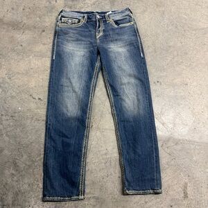 True Religion Men's Blue Denim Jeans Size 32 Classic Retro Y2k Streetwear Work